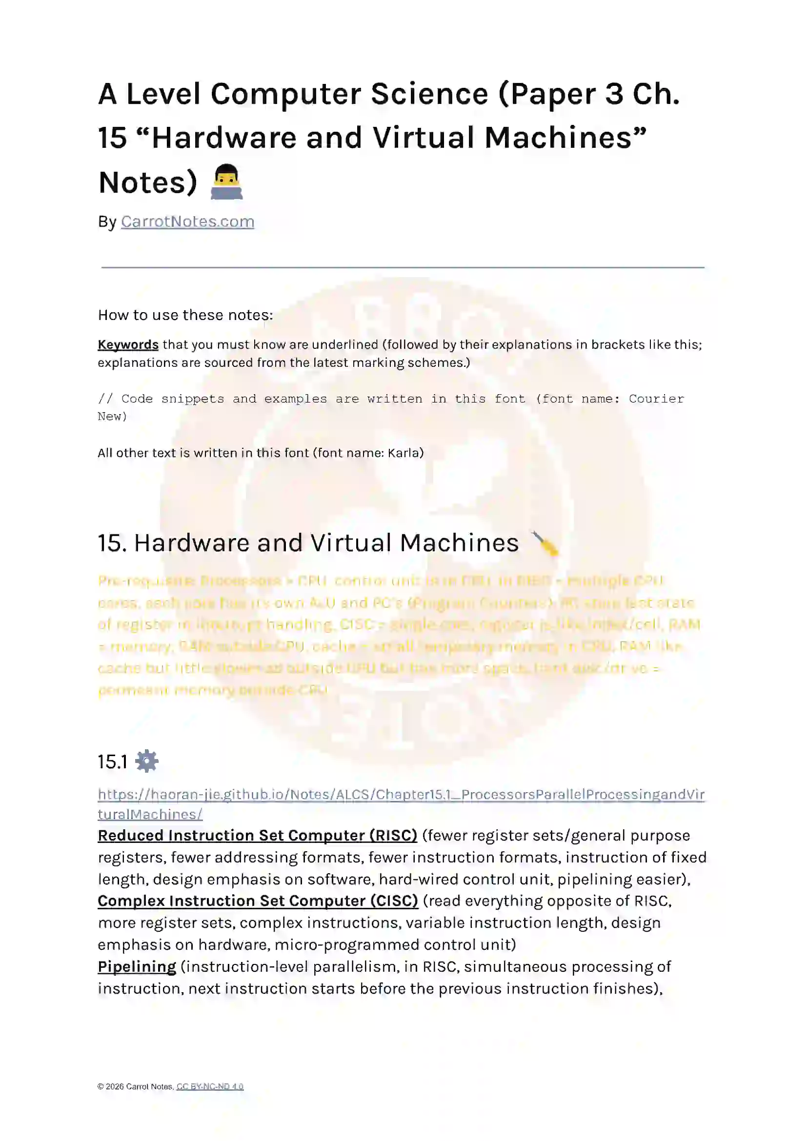 Ch. 15 Notes Preview
