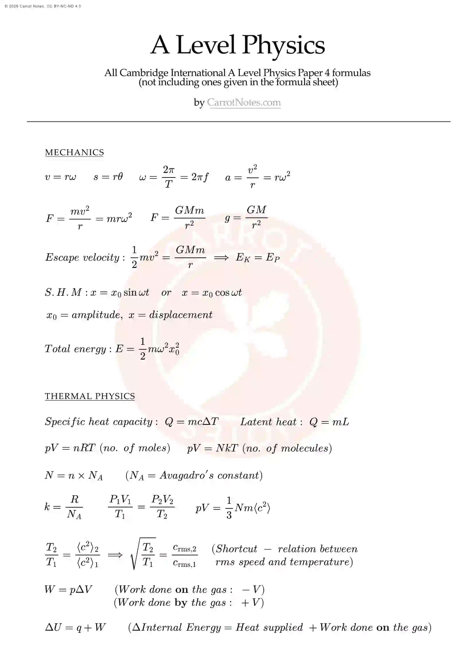 P4 Formulas Preview